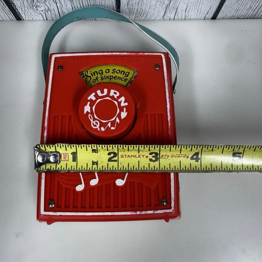 VTG Fisher-Price Pocket Radio Music Box Sing a Song of Sixpence 1967 Wind Up